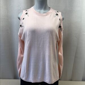 Cato Light Pink Embroidered Sweatshirt